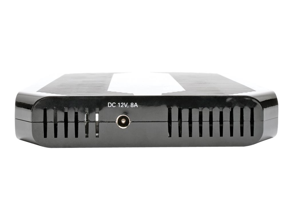 Tripp U280-010-ST-CEE 10-Port-USB-Ladestation mit einstellbarem Speicher - 12 V 8 A (96 W) USB-Ladegerät-Ausgang - Schuko-Netzkabel - Jede Marke - USB - Schwarz - Digital/Daten - 4-polig