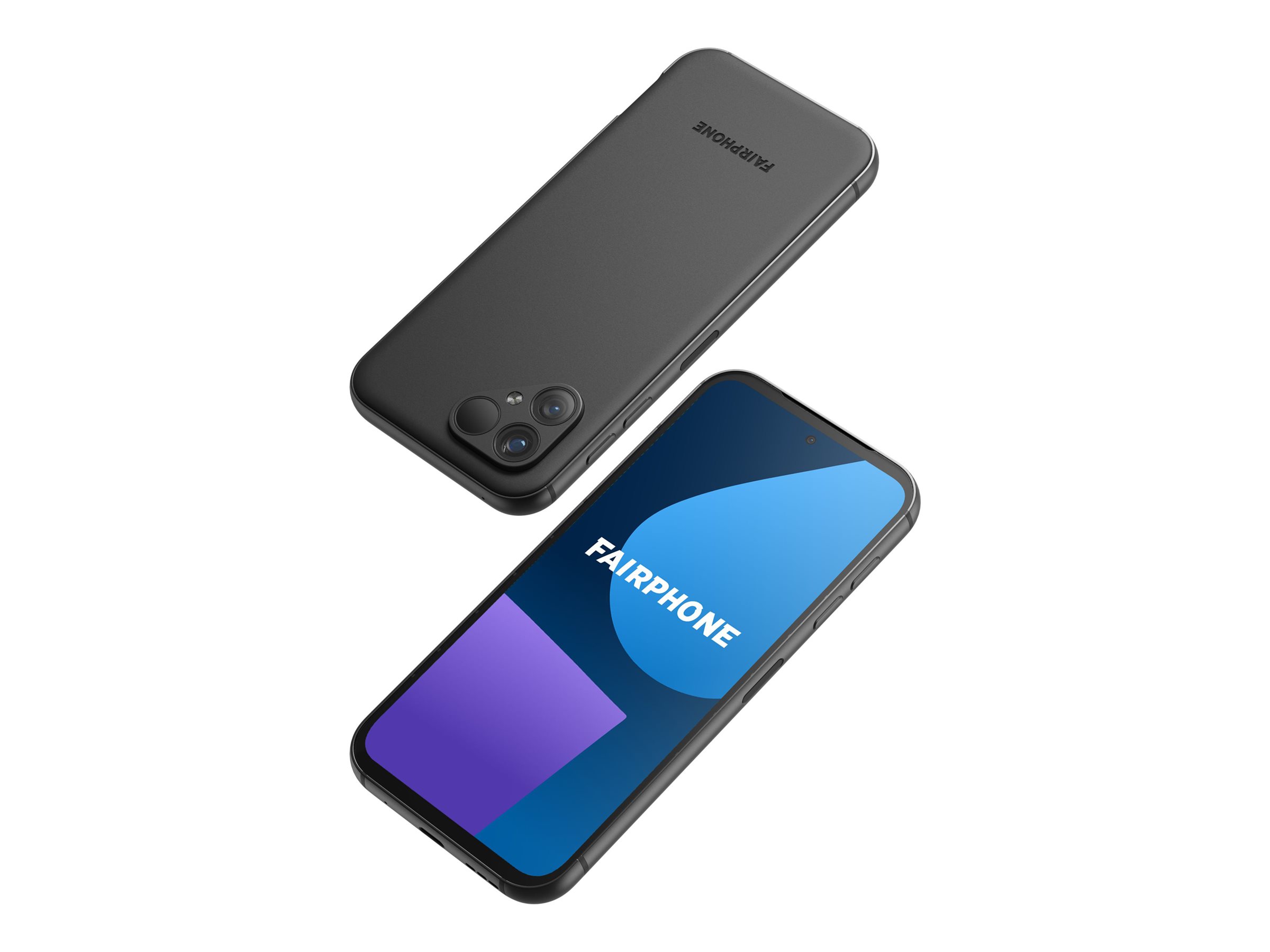 Fairphone 5 - 5G Smartphone - Dual-SIM - RAM 6 GB / Interner Speicher 128 GB - microSD slot - OLED-Display - 6.46" - 2700 x 1224 Pixel (90 Hz) - 2 x Rückkamera 50 MP, 50 MP - front camera 50 MP - mattschwarz