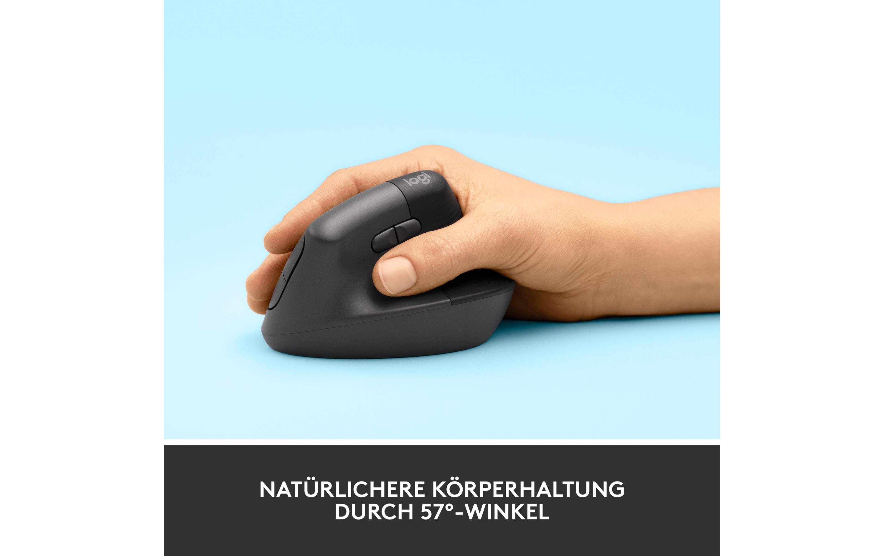 Logitech Ergonomische Maus Lift Graphite