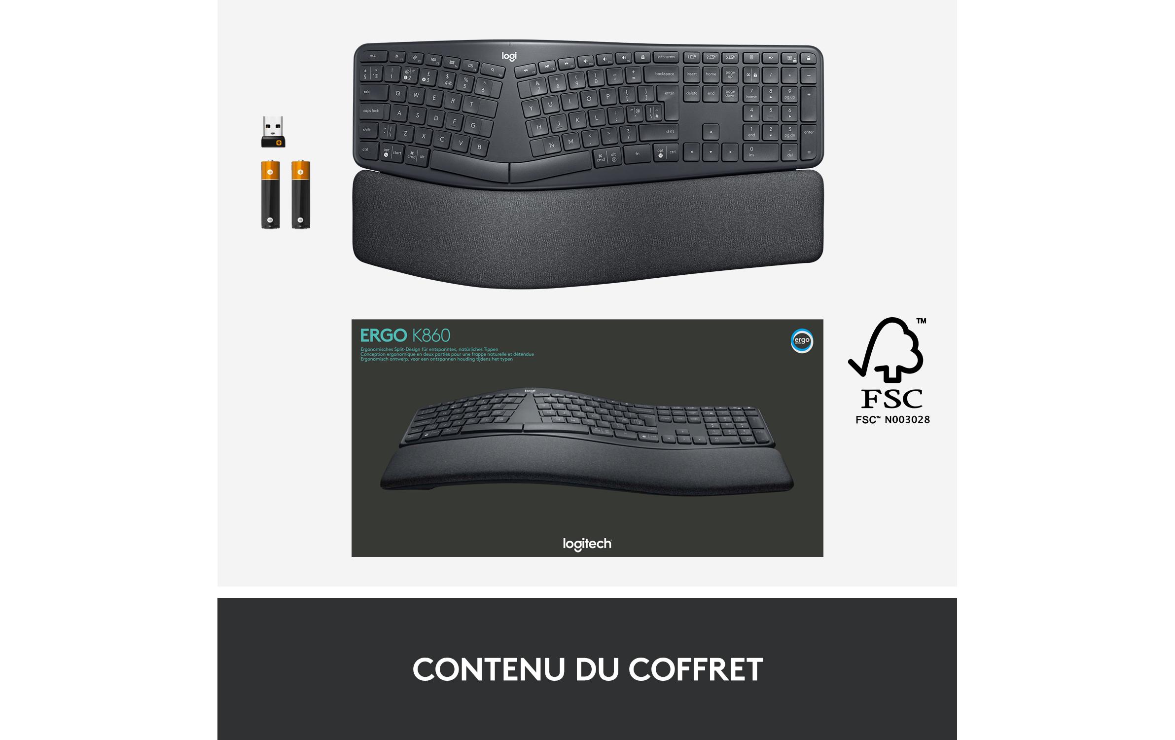 Logitech Tastatur Ergo K860