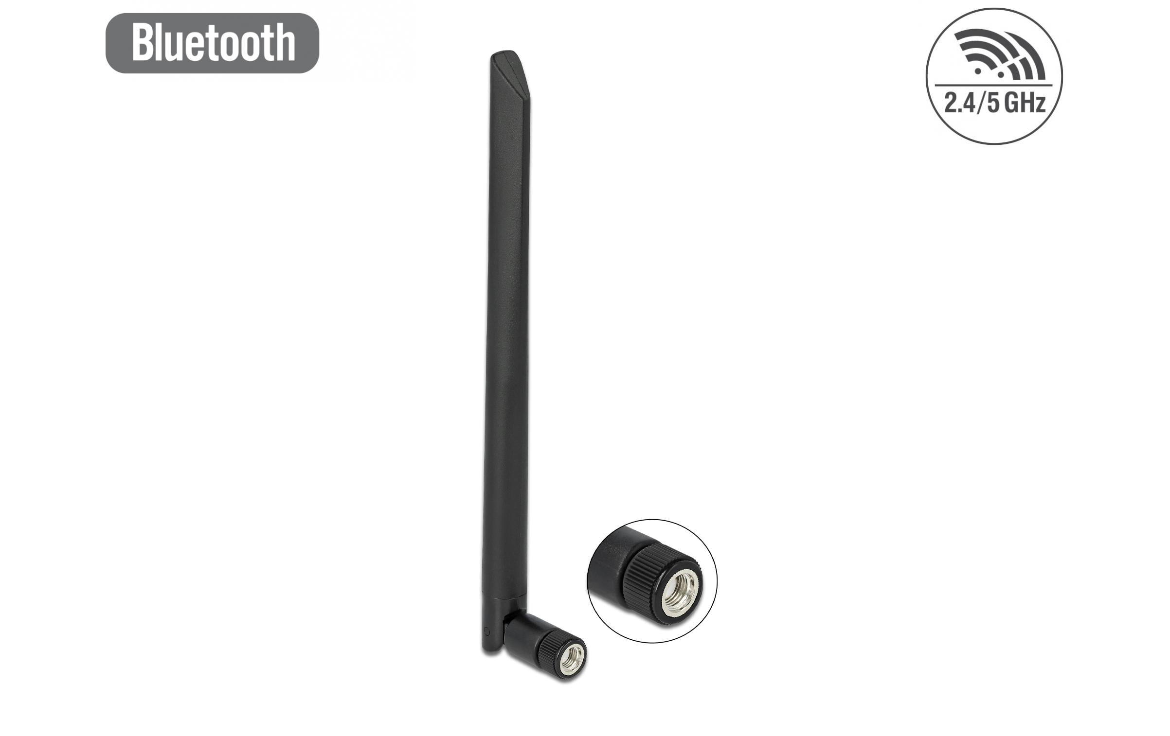 Delock WLAN 802.11 a/ax/a/b/g/n Antenna RP-SMA plug - Antenne