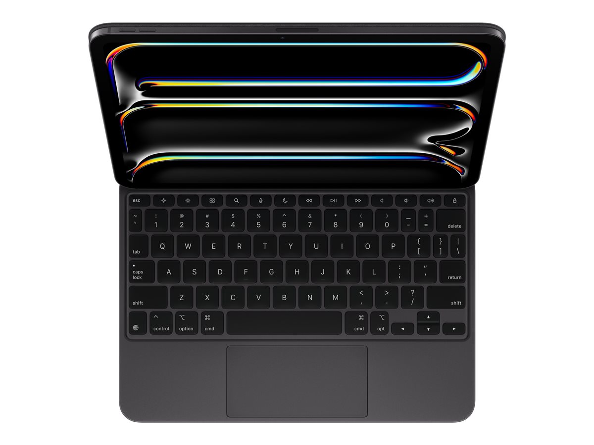 Apple Magic Keyboard - Tastatur und Foliohülle - mit Trackpad - QWERTY - USA - Schwarz Eingabegerät
