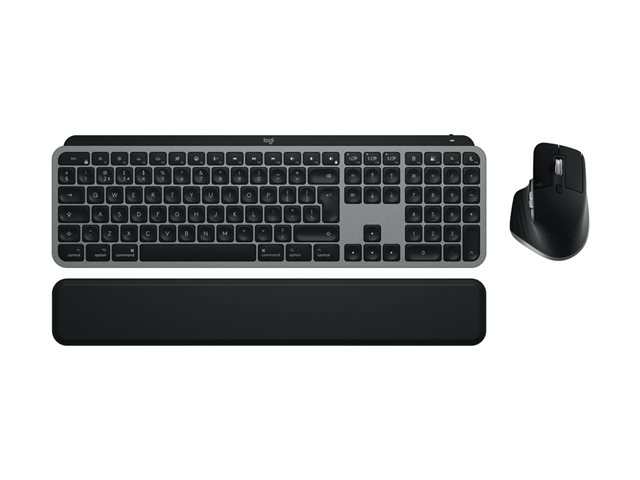 Logitech Master Series MX Keys S Combo for Mac - Tastatur-und-Maus-Set full size - QWERTZ - Deutsch - Space-grau Eingabegerät