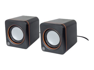 Manhattan 2600 Series Speaker System
Small Size
Big Sound
Two Speakers
Stereo
USB power
Output: 2x 3W
3.5mm plug for sound
In-Line volume control
Cable 0.9m
Black
Three Year Warranty
Box - Lautsprecher - für PC