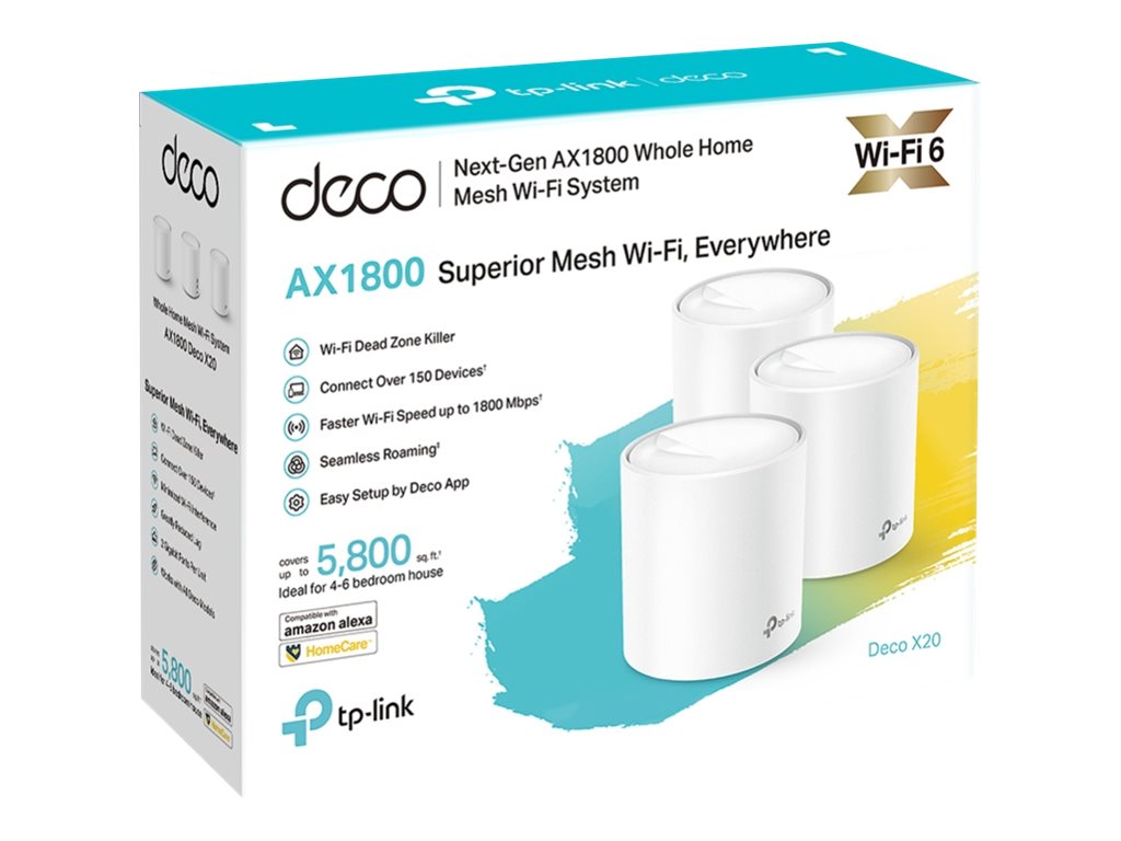 TP-Link Deco X20 - WLAN-System - Wi-Fi 6 - Desktop