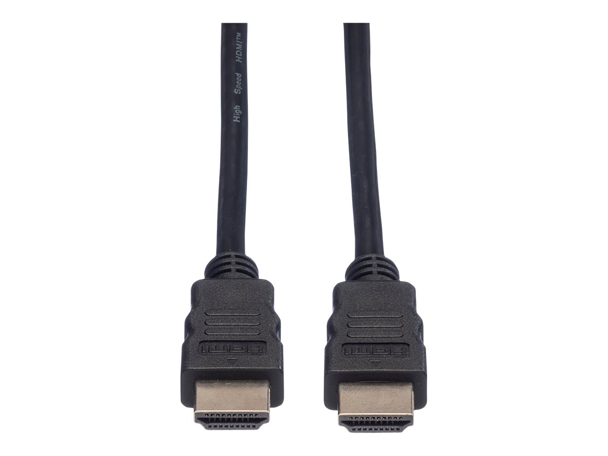 VALUE - HDMI-Kabel mit Ethernet - HDMI männlich zu HDMI männlich - 2 m - Doppelisolierung