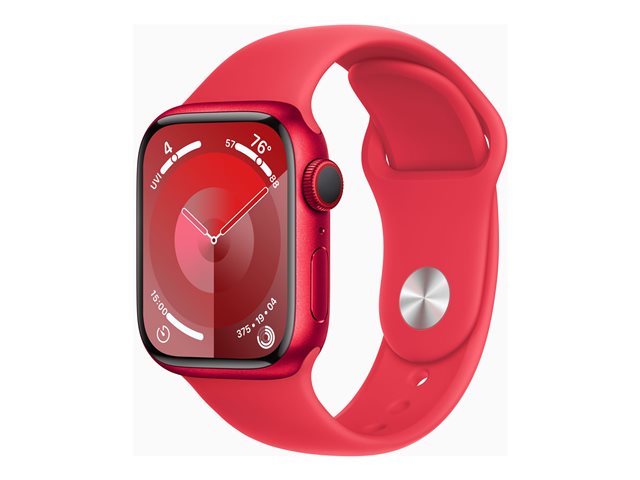 Apple Watch Series 9 (GPS + Cellular) (PRODUCT) RED - Red Aluminium - intelligente Uhr mit Sportband - rot - 64 GB