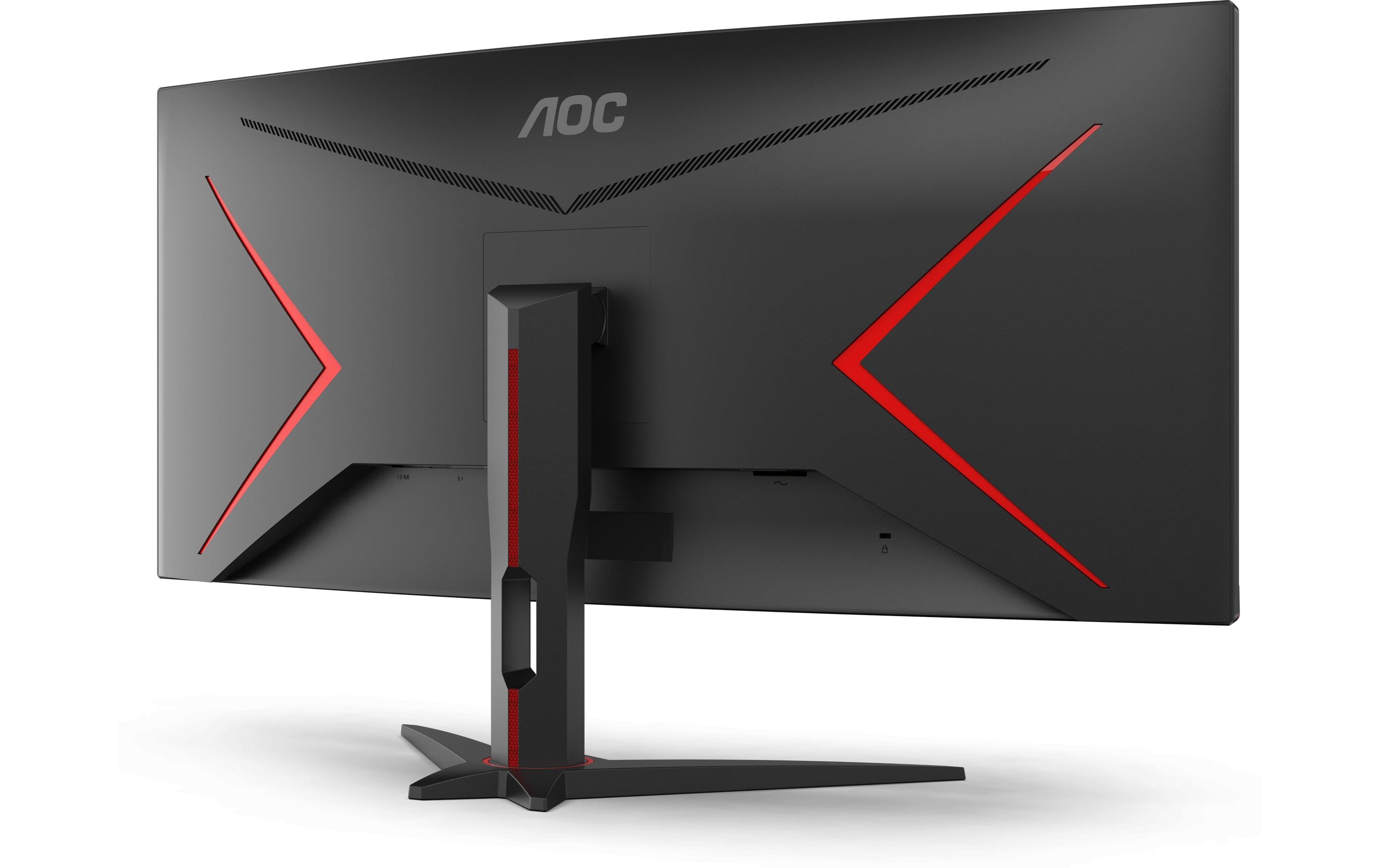 AOC Gaming CU34G2XE/BK - LED-Monitor - Gaming - gebogen - 86.4 cm (34") - 3440 x 1440 WQHD @ 144 Hz - VA - 4000:1 - HDR10 - 1 ms - HDMI, DisplayPort - Schwarz, Rot