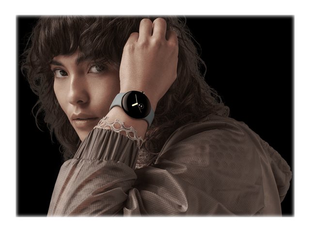 Google Pixel Watch - Champagne Gold - intelligente Uhr mit Band - Hazel - 32 GB