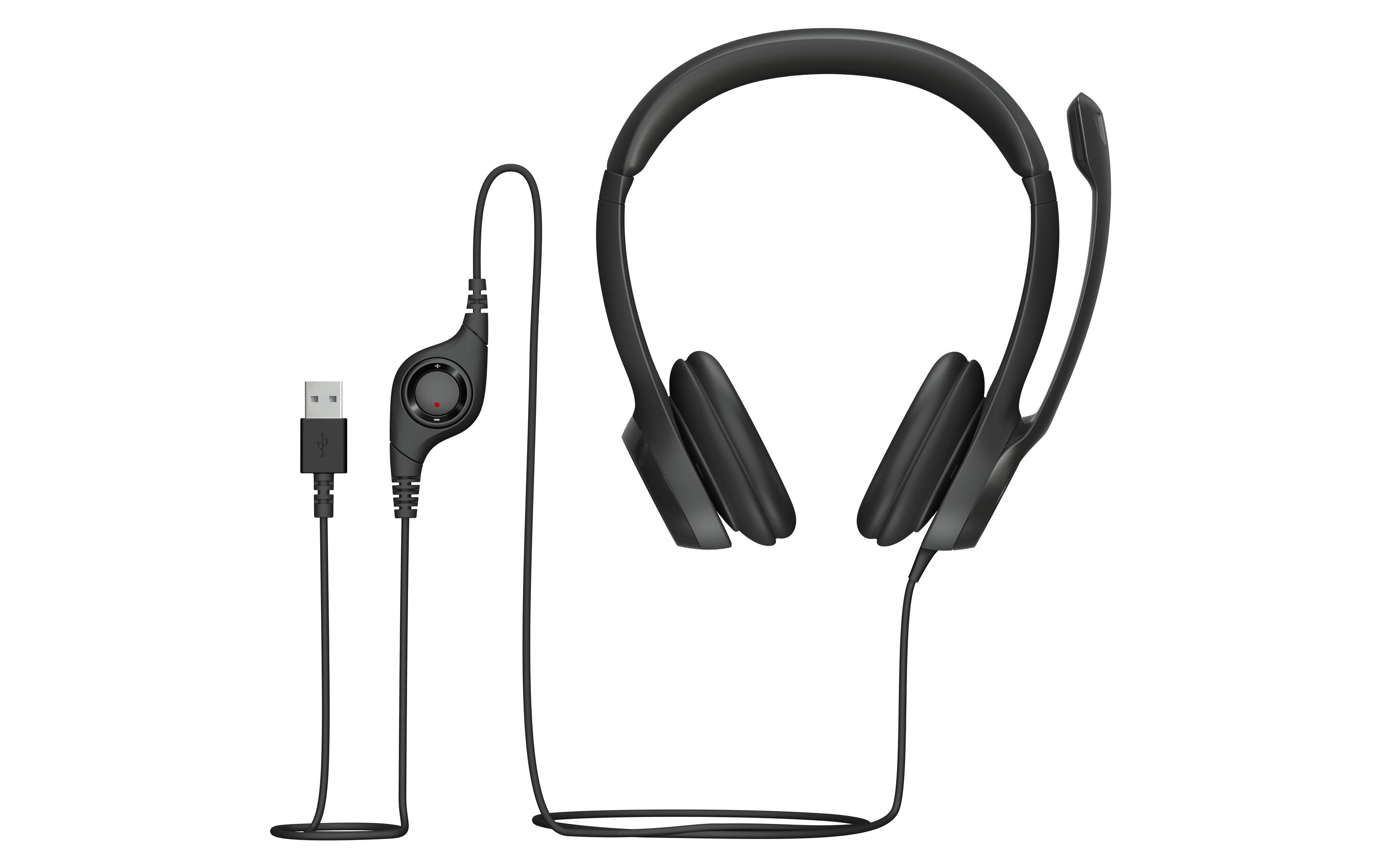 Logitech USB Headset H390 - Headset - ohrumschließend - kabelgebunden