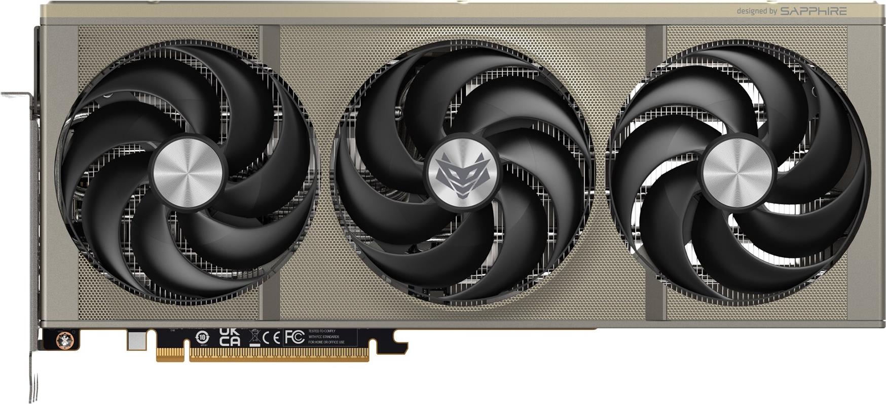 SAPPHIRE NITRO+ AMD RADEON RX 9070 GAMING OC Grafikkarte - 16GB GDDR6, 2x HDMI, 2x DP