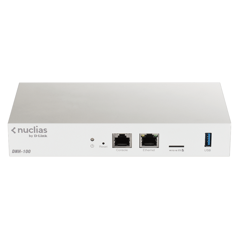 D-LINK DNH-100 Nuclias Connect Wireless Controller für bis zu 100 Access Points 1x 10/100/1000Base-T 1x USB 3.0 1x Micro SD Slot (DNH-100)