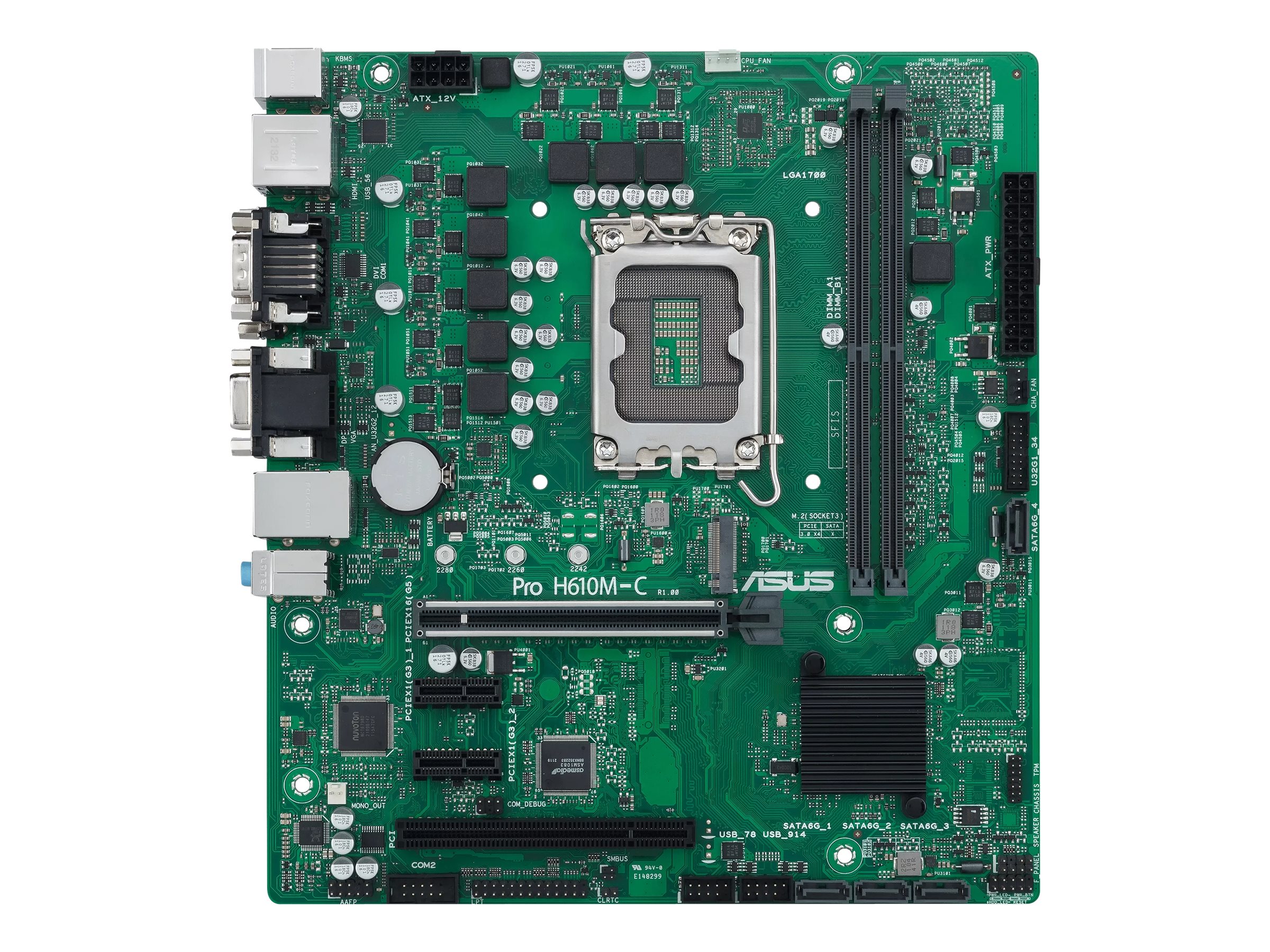ASUS Pro H610M-C-CSM - Motherboard - micro ATX - LGA1700-Sockel - H610