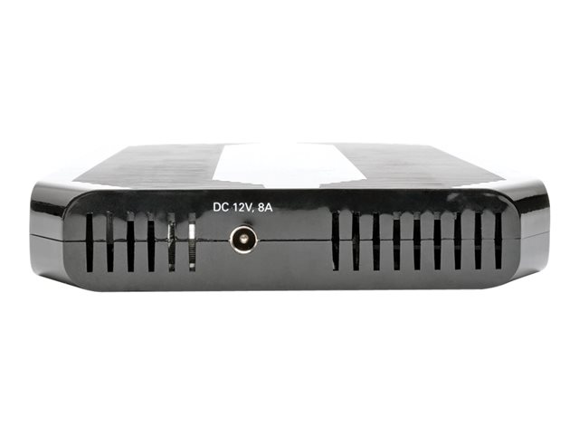 Tripp U280-010-ST-CEE 10-Port-USB-Ladestation mit einstellbarem Speicher - 12 V 8 A (96 W) USB-Ladegerät-Ausgang - Schuko-Netzkabel - Jede Marke - USB - Schwarz - Digital/Daten - 4-polig