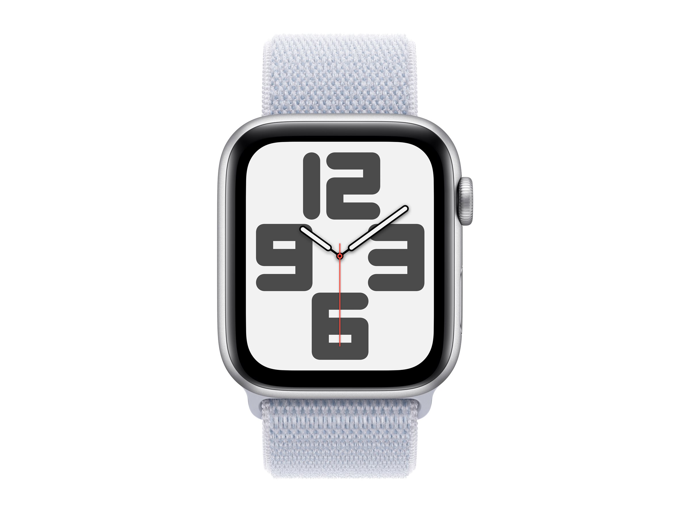 Apple Watch SE GPS 44mm Silver Aluminium Case mit Blue Cloud Sport Band (MXET3QF/A)