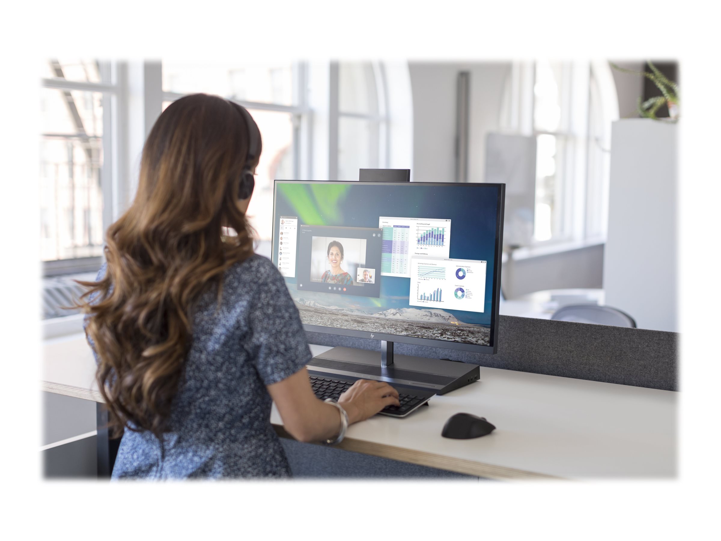HP Premium - Maus - 2.4 GHz - Schwarz