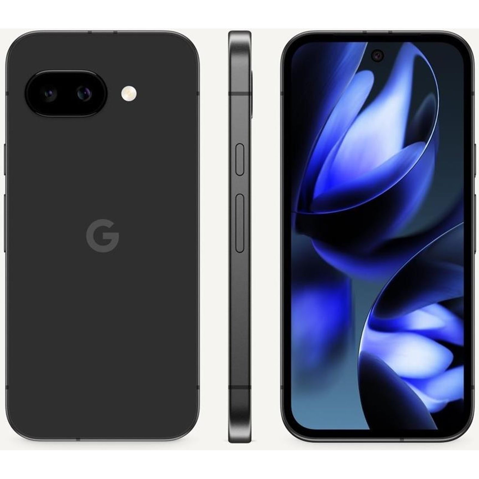 Google Pixel 9A - 5G Smartphone - Dual-SIM - RAM 8 GB / Interner Speicher 128 GB -  2424 x 1080 Pixel (120 Hz) - 2 x Rückkamera 48 MP, 13 MP - front camera 13 MP - Obsidian