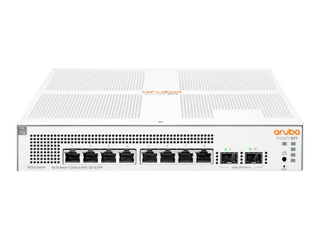 HPE Networking Instant On 1930 8G Class4 PoE 2SFP 124W Switch - Switch - 8 Anschlüsse - managed - an Rack montierbar